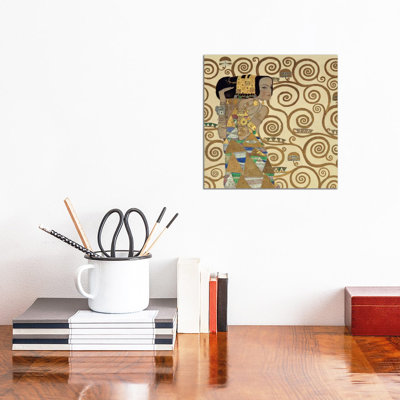 Expectation, Square by Gustav Klimt - Wrapped Canvas Painting