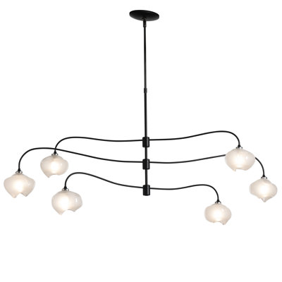 Ume 6 - Light Unique Tiered Chandelier