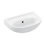 WS Bath Collections Basic Ceramic 9.8'' White Ceramic U-Shaped Bathroom Sink with Overflow