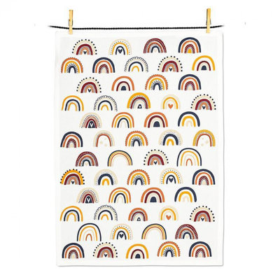 Boho Rainbows Tea Towel
