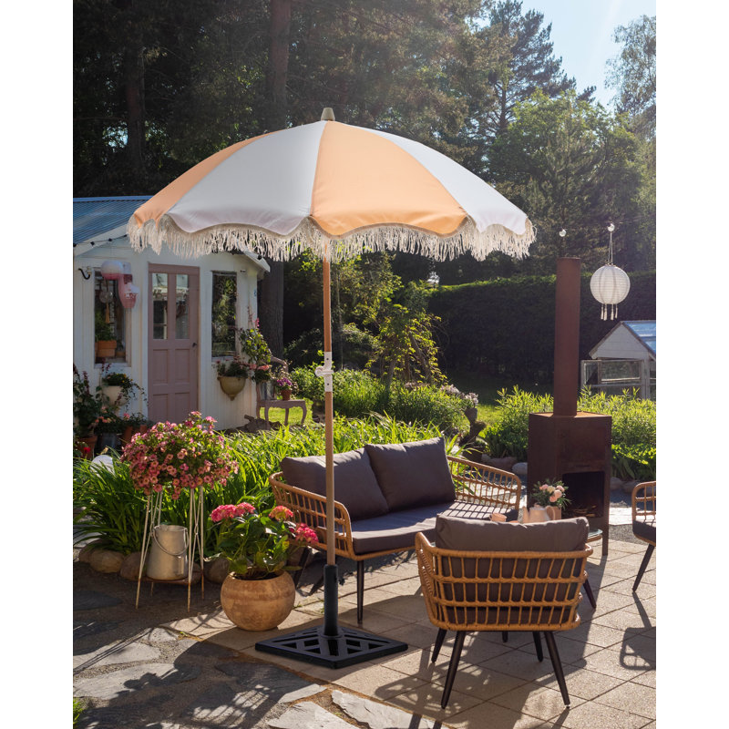 Patio Parasol 155 cm MONDELLO, Orange