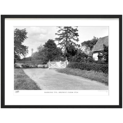 Barking Tye, Browns Farm 1934 - Single Picture Frame Print