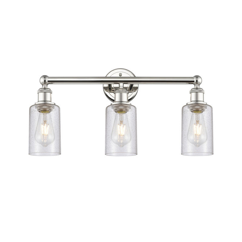 Caldello 3 - Light Dimmable Vanity Light, Polished Nickel, Seedy