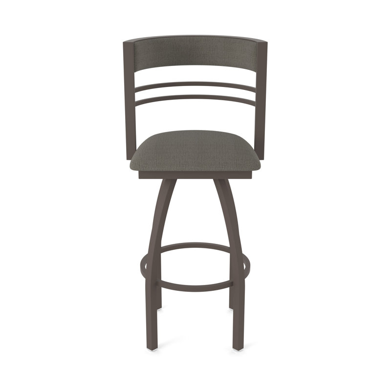 Hunter Swivel Stool, Tabouret de bar (siège d'une hauteur de 30 po), Bronze, Tissu - graphique calice