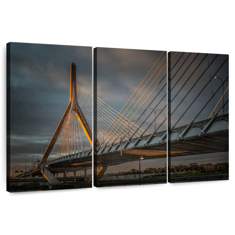 Lilie Stormy Leonard P Zakim Bridge, 24" H x 38" W