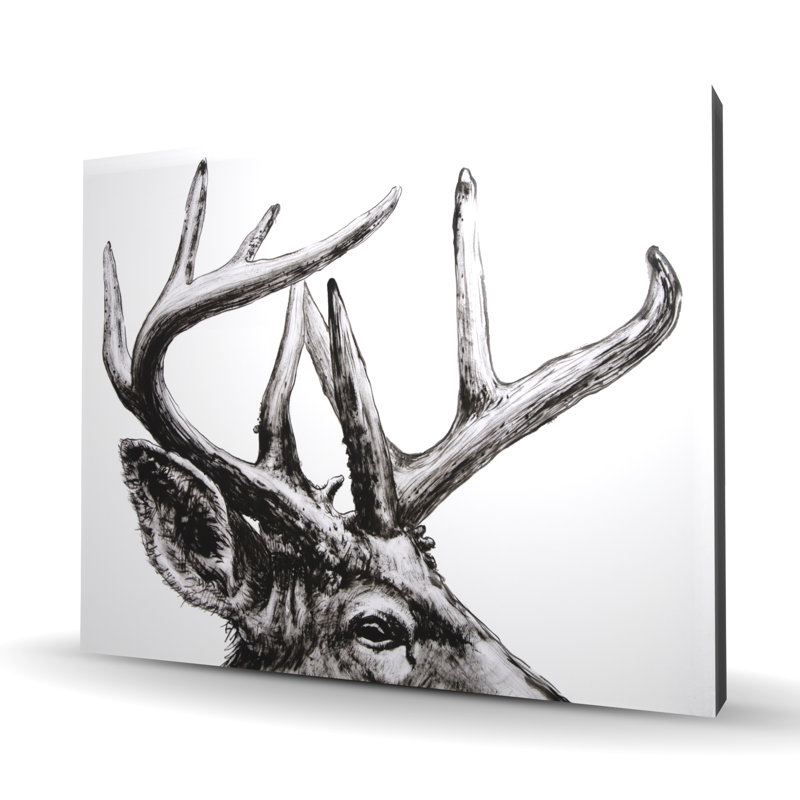 Roe Deer Plume - Toile rustique pour décoration intérieure