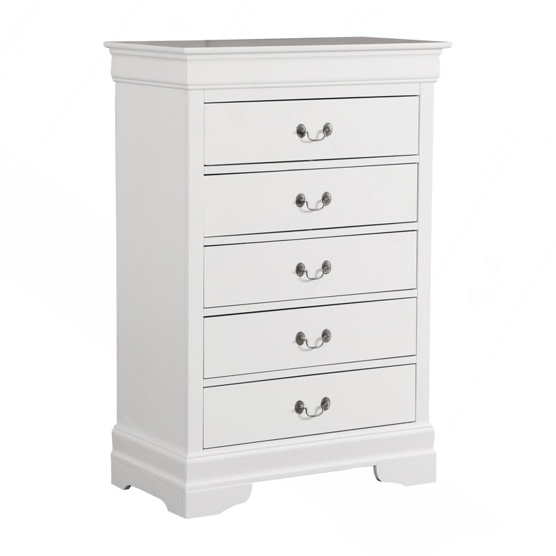 Commode Louis Phillipe G3190-CH, blanc, Blanc