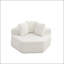 Méridienne modulaire hexagonale avec tissu chenille et 3 coussins-131272217