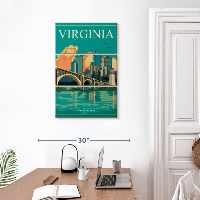 Masam Virginia Tourism Poster, 32" H x 20" W