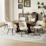 Chaise d'appoint rembourrée en velours avec pieds en bois Modern
