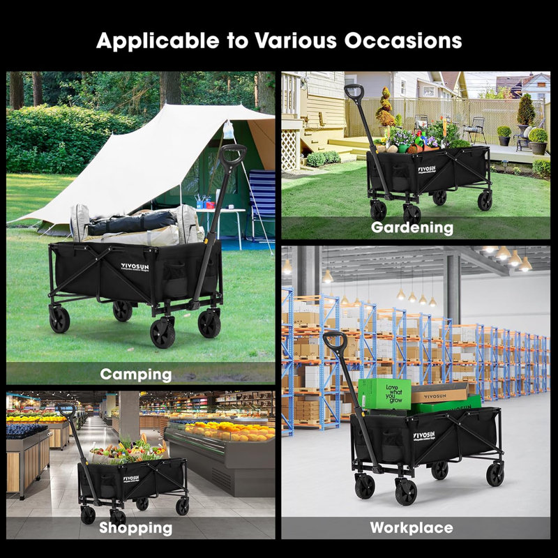 Chariots de jardin avec roues