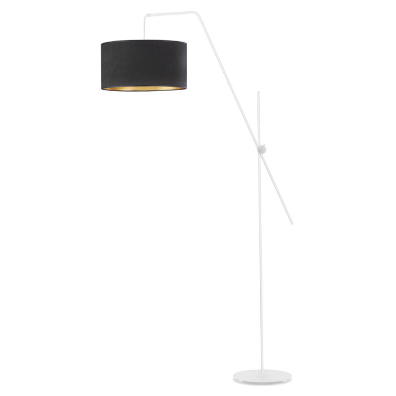 Lusa 176cm Arched Floor Lamp, Black/Gold