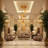 Dainte Lilly 5- Pendant Light – Luxury Brass & Crystal Pendant Light with Adjustable Rope for Bedroom, Dining Room & Entryway