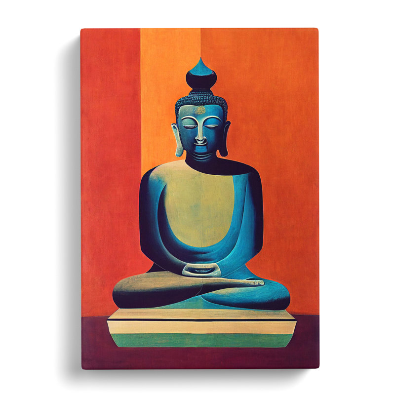 Radiant Buddha - Wrapped Canvas, 50cm H x 35cm W x 3cm D