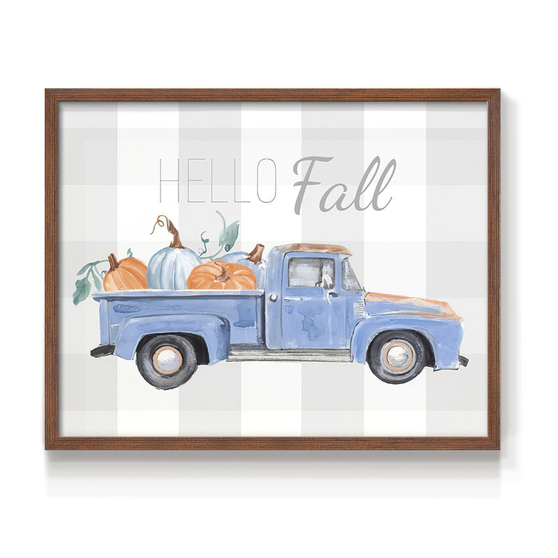 Happy Harvest II -Framed Print - Restickable, 22" H x 28" W, Walnut