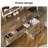 Makeup Vanity Set with Lights and Mirror & Storage Stool Dressing Vanity Table for Bedroom Farmhouse-1412352775