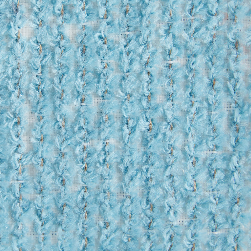Repose-pieds d'extérieur rembourré avec coussin Sunbrella®, Bleu clair