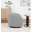 Fauteuil demi-tonneau rembourré et pivotant-2005686752