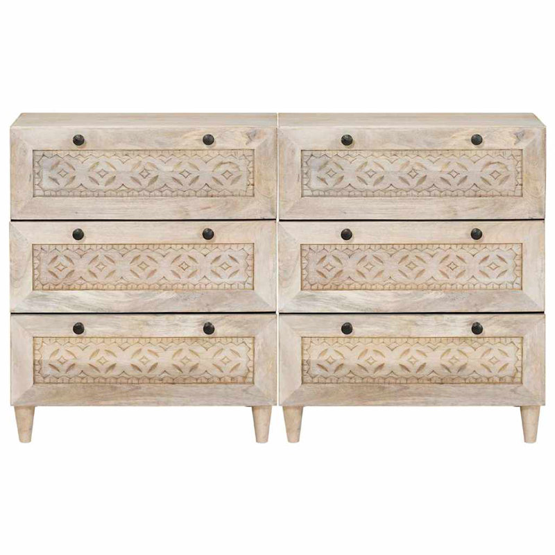 Solid Wood 60cm W Chest of Drawers, White