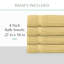 Ensemble de serviettes 4 pièces Willow - 100% coton peigné, 630 g / m² de qualité supérieure, jaune, ultra doux et très absorbant (4 serviettes de bain)-1833370050-1833370078