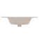 21'' x 18'' White Rectangular Vitreous China Drop-in Bathroom Sink with Overflow