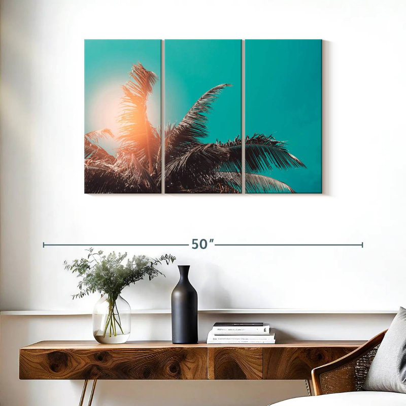 Harnek Retro Palm Tree, 24" H x 38" W