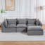 Canapé confortable en forme de L avec repose-pieds 102,3 po Boneless-1608075060