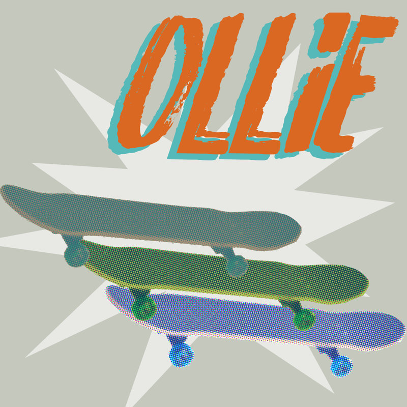 SK8R IV 1 Piece Wrapped Canvas Painting, 30cm H x 30cm W