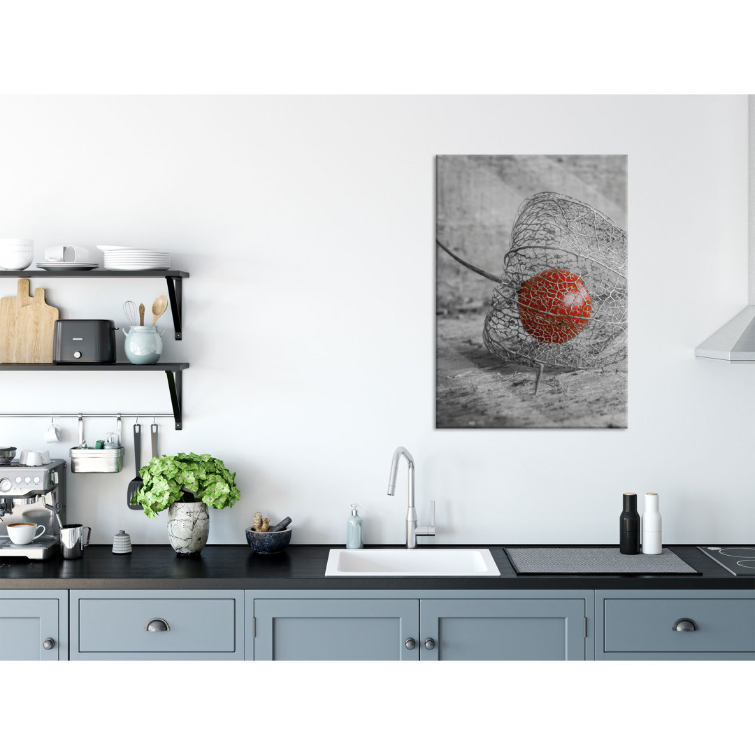 Glasbild Leckere Physalis in Schale