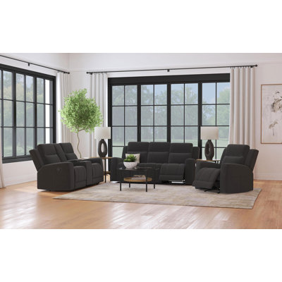 3-piece Upholstered Reclining Sofa Set