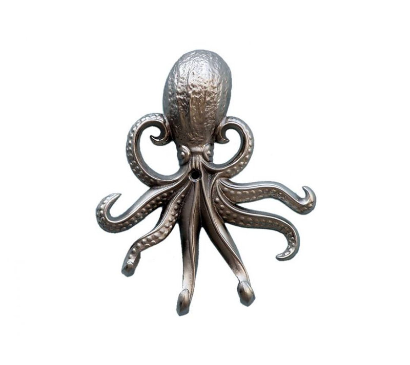 Keven Metal Wall Wall Hook, Brushed Nickel
