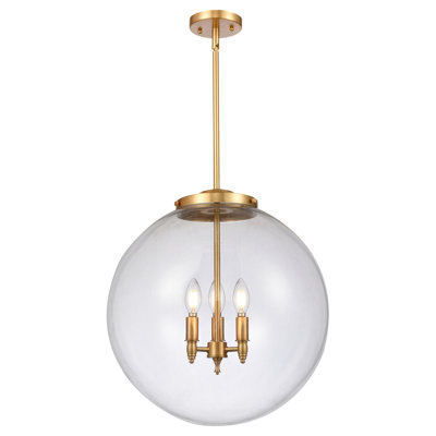 Luminaire suspendu sphère 3 lumières DEL Beacon