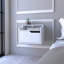 Table de chevet flottante Chester, chambre à coucher, blanc-45637394