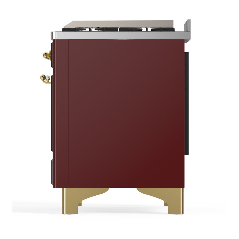 Majestic III Series 60 Inch Dual Fuel Range with 7 Sealed Burners, Griddle, Frenchtop in Antique White (Natural Gas, Copper Trim)