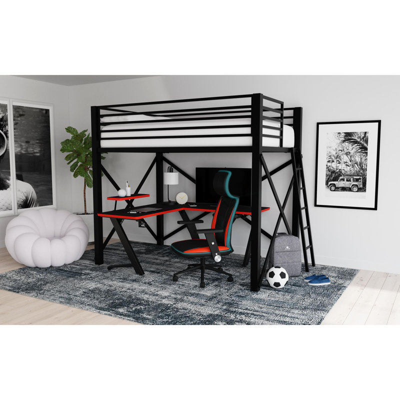 Vertex L shape Desk in Black