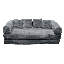 Gamme de canapés-lits modulables compressibles/pliants (gris) - Causeuse-1306212153