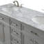 Ensemble de meuble-lavabo double 60 po Hermes-1138483680