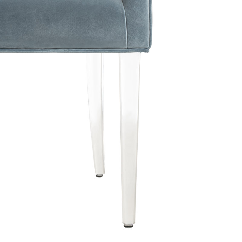 Everly Quinn Rales Tufted Velvet Upholstered Side Chair | Wayfair