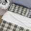 Ensemble de housse de couette Mid-Century noir et gris Gingham II-109173509