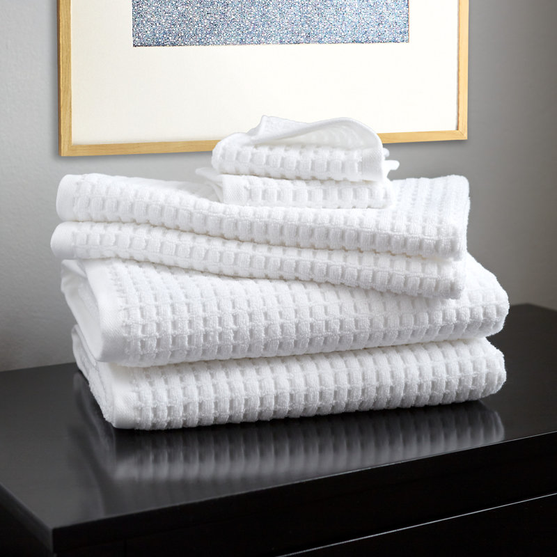DKNY Quick Dry 6-piece Set, White, 6 Piece Towel Set