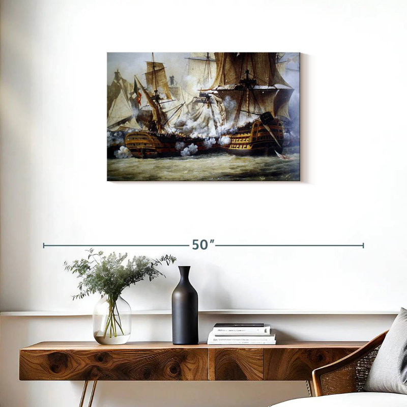 Scene Of The Battle Of Trafalgar