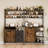 srping Kitchen Bakers Rack With Storage Drawers And Power Outlet, 65.8”Coffee Bar Cabinet With 6 Hooks, Microwave Stand With Tilt Out Trash Can Cabinet For Dining Room Living Room, Fits 10-Gallon Bins-1714929851