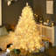 Arbre de Noël artificiel haut 6 pi avec 638 branches, 220 lumières DEL chaudes, conception à ouverture automatique pour une installation facile