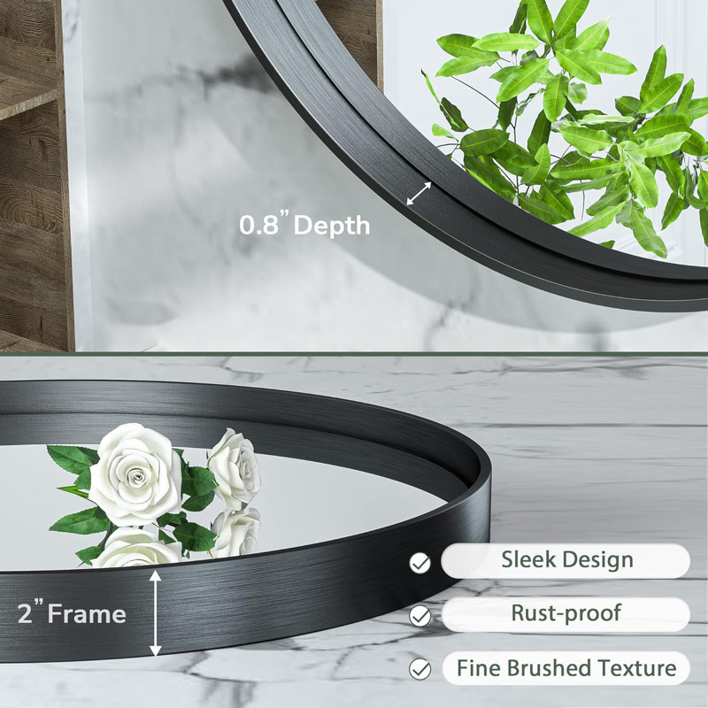 Ponderlay Metal Oval Mirror