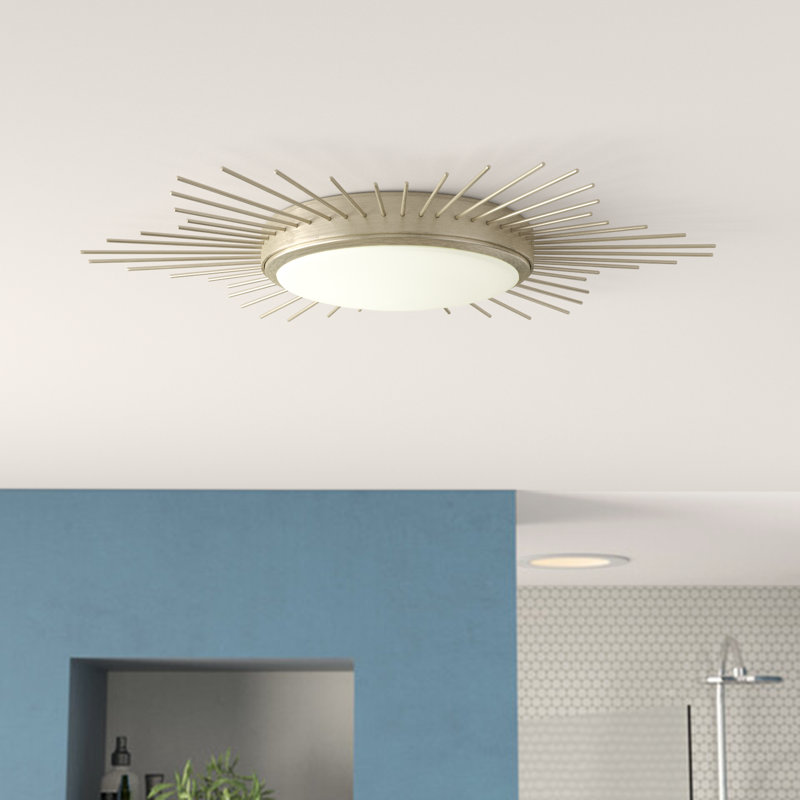 Avanell Glass LED Flush Mount, White Gold