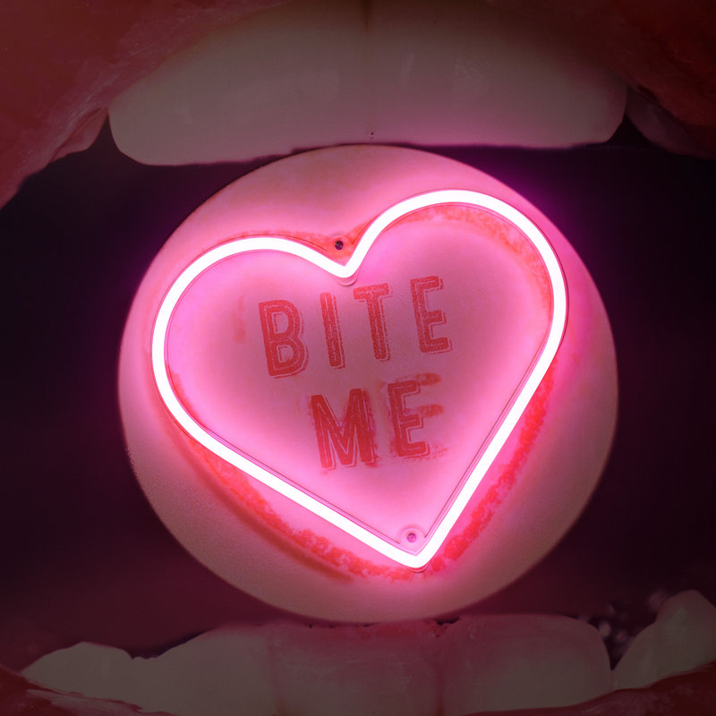 Hot Lips Bite Me Print