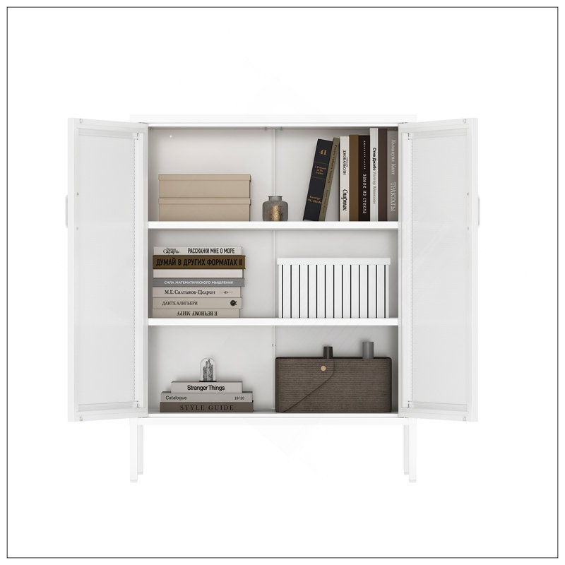Armoire décorative blanche, Blanc