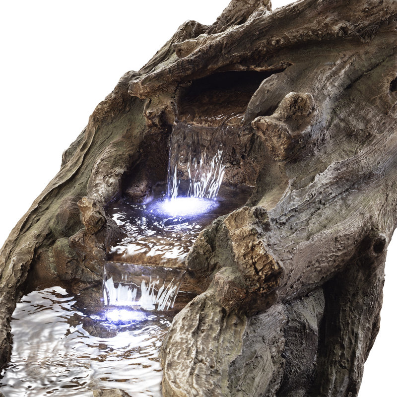 Fountain with Lights, 26" H x 78" W x 20" D