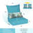 Aoodor Outdoor Seat/Back Cushion-101901611-101901617