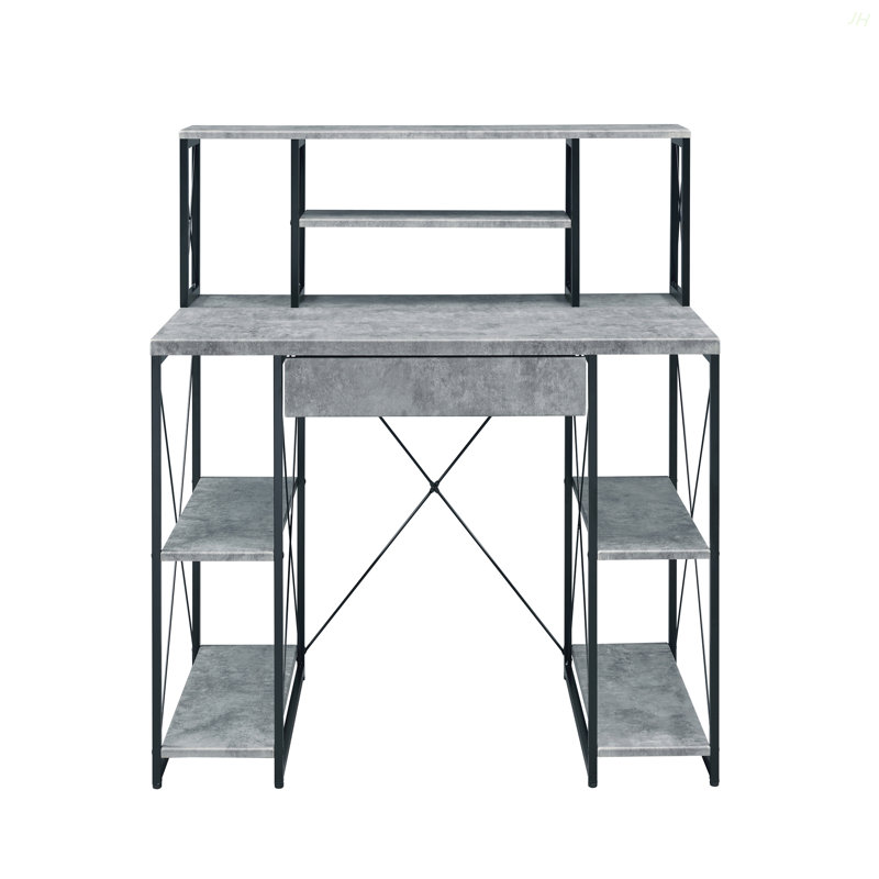 Bureau d'écriture tout usage à finition grise, Gris
